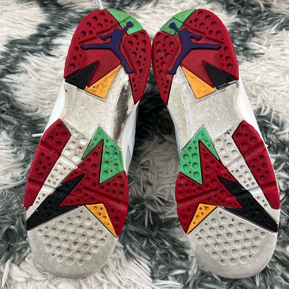 Air Jordan Kids Boys Jordan 7 Retro 2015 Hare Sneakers Size 4.5Y 304774-125 - Picture 11 of 16